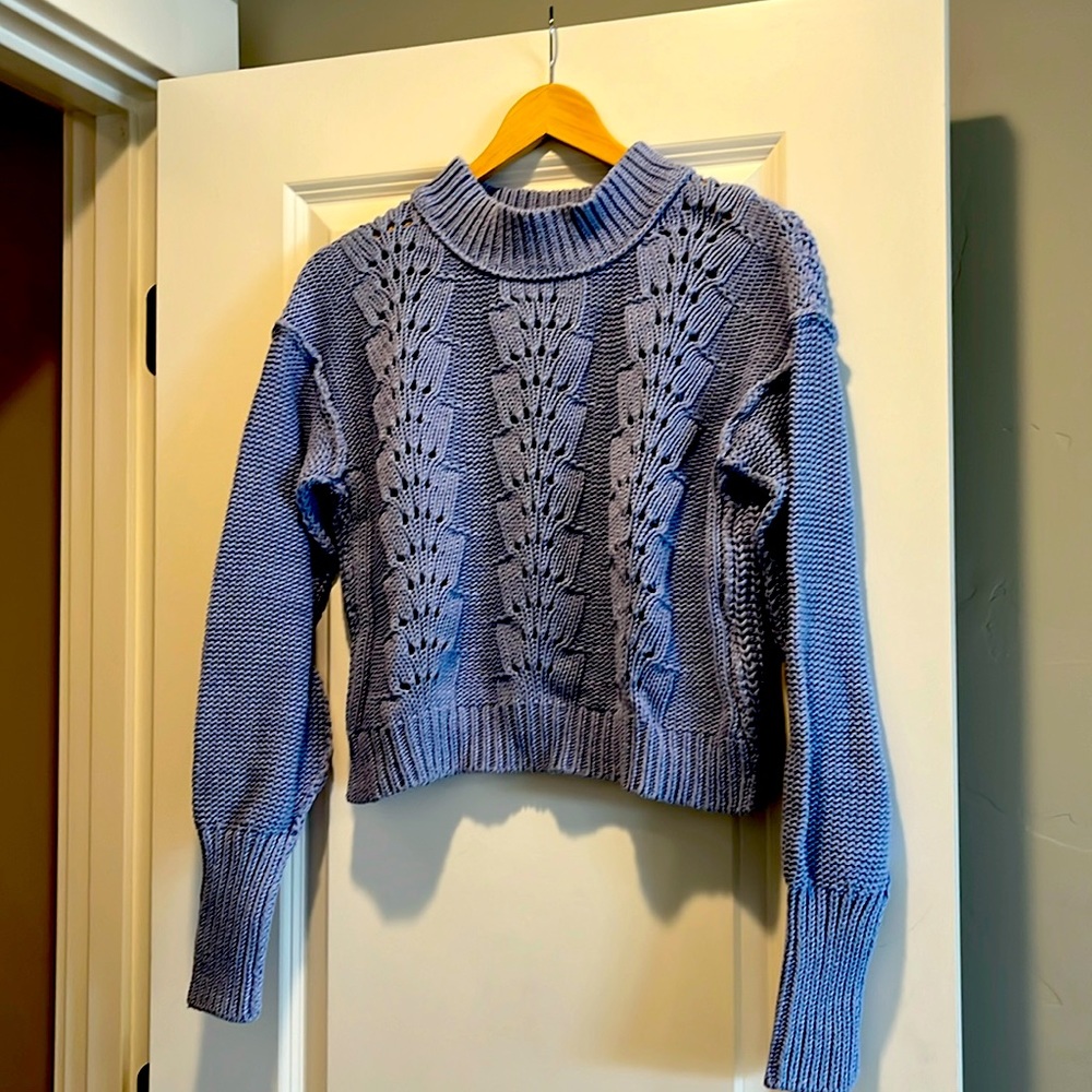 Free People, mock neck sweater